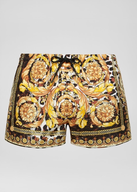 Pantaloni Scurti Inot Versace Versace Wild Baroque Print Barbati | KOLFQNY-56